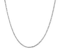 HZMAN 14K Gold Plattierte Figaro Kette für Herren Damen 3mm/5mm/7mm Edelstahl Halskette 16-30 Zoll Schmuck Geschenk (Silber,3mm,18in)