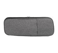 Hztyyier Stricknadel-Etui, Aufbewahrungstasche, Häkel-Aufbewahrungstasche, Stilvoller Oxford-Beutel, Lang, 600D, Graues Oxford-Gewebe, Pu, Grau, Gewebt, Häkel-Aufbewahrungstasche, Lang,