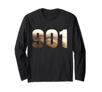 I am 901 - Memphis Tennessee Gebietscode - Historische Brücke Langarmshirt