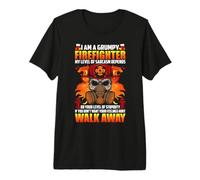 I Am A Grumpy Firefighter Fireman Proud Firefighters Lovers Premium T-Shirt