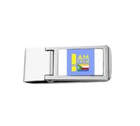 I Am from Comoros Art Deco Fashion Slim Money Clip Stainless Holder Pocket Wallet