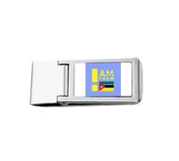 I Am from Mosambique Art Deco Fashion Slim Money Clip Stainless Holder Pocket Wallet