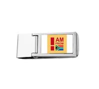 I am from South afart Deco Fashion Slim Money Clip Stainless Holder Pocket Wallet