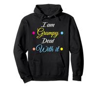 I Am Grumpy Funny Text Adult Hilarious Sarcastic Novelty Pullover Hoodie