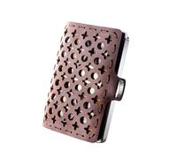 I-CLIP Geldbörse mit Münzfach - Leder Portemonnaie - Damen - Kreditkartenetui mit Geldklammer - hochwertiger Geldbeutel - Slim Wallet - Bernard