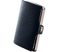 I-CLIP Kreditkartenetui Heritage Titanium Pure blasted/dark blue