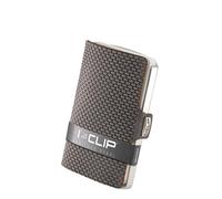 I-CLIP Edelstahl Geldbeutel mit austauschbarer Geldklammer - Slim Wallet - Leder Geldbörse - Premium Portemonnaie - Edelstahl Kartenetui - Milanaise satiniert Urban Grau