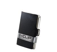 I-CLIP Kreditkartenetui Heritage Steel Milanaise polished/black