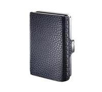 I-CLIP MAX Original Silber Pure Blue - Kartenetui - Slim Wallet mit Platz für 16 Karten- Geldscheinklammer für bis zu 30 Geldscheine - 2 Münzfächer - leichtes und Flexibles Portemonnaie