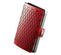 I-CLIP Original Geldbörse mit Münzfach - Slim Wallet - Leder Geldbörse mit Geldklammer - Schwarz mit silbernem Rahmen