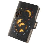 I-CLIP Titan Ultraleichtes High-End Kreditkartenetui Mit Austauschbarer Geldklammer - Langlebiger Kartenhalter - Portemonnaie - Geldbörse - Satiniert Sonne-Mond-Erde