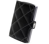 I-CLIP Titan ultraleichtes High End Kreditkartenetui mit austauschbarer Geldklammer - langlebiger Titan-Kartenhalter- Slim Wallet - Titan satiniert RS mat Schwarz/Weiß