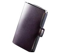 I-CLIP Titan ultraleichtes high End Kreditkartenetui mit austauschbarer Geldklammer - langlebiger Titan-Kartenhalter - Portemonnaie - Geldbörse - DLC-Titanrahmen Cordovan Bordeaux