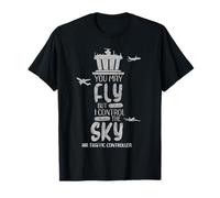 I Control The Sky Air Traffic Controller Fluglotse T-Shirt