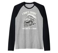 I Don't Snore I Dream I'm a Train Lustiger Railfan Schnarchen Witz Raglan