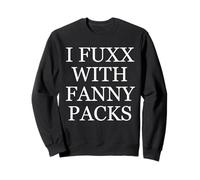 I Fuxx with Fanny Packs Lustige Retro-Festival-Hüfttasche Fanny Sweatshirt