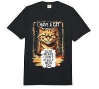 I Have A Cat Also Means I Don't Really Need You Comfort Colors Adult Heavyweight T-Shirt
