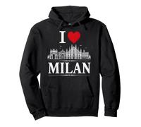 I Heart Milan I Love Milan Souvenir Pullover Hoodie