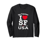 I Heart San Francisco I Love SF USA Californ Graphic Design Langarmshirt