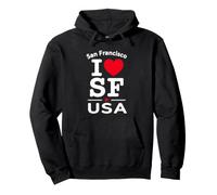 I Heart San Francisco I Love SF USA Californ Graphic Design Pullover Hoodie