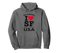 I Heart San Francisco, San Francisco USA Californ Graphic Pullover Hoodie