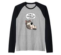 I Ignore You Later Funny Cat Sarcasm Style Raglan