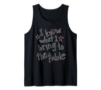 I Know What I Bring to The Table Doodle Tank Top