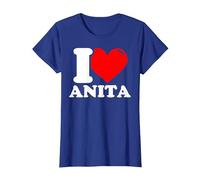 I Love Anita T-Shirt, Damen, Königsblau, XS