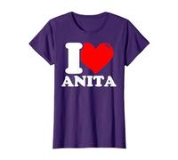 I Love Anita T-Shirt, Damen, Violett, S
