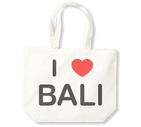 I Love Bali - Einkaufstasche aus Baumwolle, beige, Einheitsgröße
