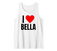 I Love Bella Name personalisiert Frauen Herz BFF Freund Mädchen Tank Top