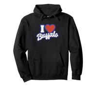 I Love Buffalo New York Pullover Hoodie