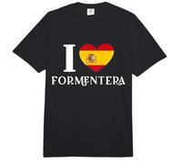 I Love Formentera Ibiza Herz Spanien Flagge Comfort Colors Adult Heavyweight T-Shirt