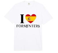 I Love Formentera Ibiza Herz Spanien Flagge Comfort Colors Adult Heavyweight T-Shirt
