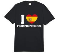 I Love Formentera Ibiza Herz Spanien Flagge Comfort Colors Adult Heavyweight T-Shirt