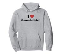 I Love Gummistiefel Pullover Hoodie