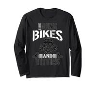 I Love Guns Bikes & Titties Geschenk für Männer und Frauen Ride Pride Langarmshirt