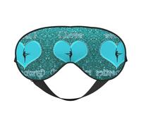 I Love Gymnastics doppelseitige weiche Verdunkelungs-Augenmaske für Nickerchen, Nachtschlaf-Augenmaske