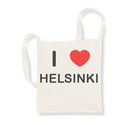 I Love Helsinki - Sling Bag aus Baumwolle, beige, Einheitsgröße