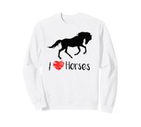 I Love Horses Esquireian Reiten Sweatshirt