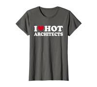 I Love Hot Architects Architekt T-Shirt, Damen, Anthrazit, XXL