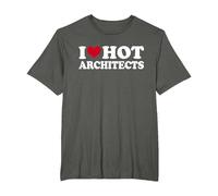 I Love Hot Architects Architekt T-Shirt, Herren Große Größen, Anthrazit, 2X Tall