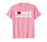 I Love Hot Architects Architekt T-Shirt, Herren, Rosa, 3XL