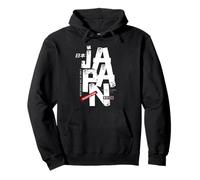 I Love Japan, Retro Vintage Japan Illustration Fashion Pullover Hoodie
