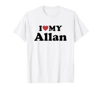 I Love My Allan Vorname Partner Name Outfit T-Shirt