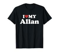 I Love My Allan Vorname Partner Name Outfit T-Shirt