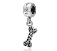 I Love My Dog Charm Knochen Charm Tier Charm Haustier Charm Geburtstag Charm für Pandora Bettelarmband