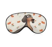 I Love My Dog Dackel Augenmaske Schlafmaske Augenmasken für Schlaf Schlafmasken für Frauen Männer Schlafmaske Reise Augenmaske Schlafmaske Verdunkelung Lustige Schlafmaske Niedliche Schlafmaske
