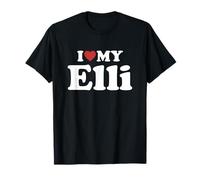 I Love My Elli Vorname Partner Name Outfit T-Shirt