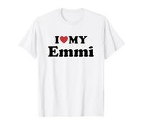 I Love My Emmi Vorname Partner Name Outfit T-Shirt
